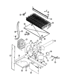 Unit Compartment & System parts for Crosley Top-Mount Refrigerator CT15X4W-DC16B from AppliancePartsPros.com