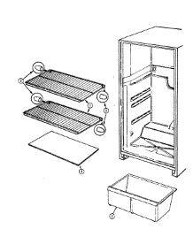 Shelves & Accessories parts for Crosley Top-Mount Refrigerator CT15X4W-DC16B from AppliancePartsPros.com
