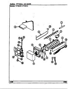 Optional Ice Maker (Ct19x7a / Dc67a) (Ct19x7w / Dc66a) parts for Crosley Top-Mount Refrigerator CT19X7A/DC66A from AppliancePartsPros.com