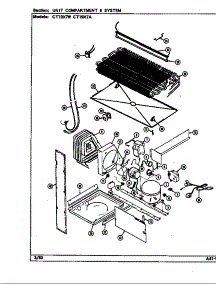 Unit Compartment & System (Ct19x7a / Dc67a) (Ct19x7w / Dc66a) parts for Crosley Top-Mount Refrigerator CT19X7W/DC67A from AppliancePartsPros.com