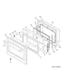 Lower Door parts for Ge Electric Wall Oven CT9570SL3SS from AppliancePartsPros.com