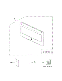 Microwave Door parts for Ge Wall Oven/Microwave Combo CT9800SH6SS from AppliancePartsPros.com