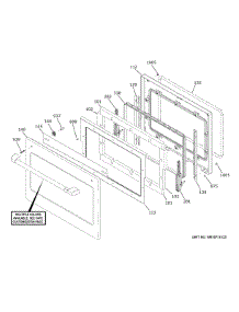 Oven Door parts for Ge Wall Oven/Microwave Combo CTC912P2N2S1 from AppliancePartsPros.com