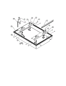 Structure parts for Dcs Gas Cooktop CTD-304-70694 from AppliancePartsPros.com
