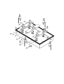 Structure Components parts for Dcs Gas Cooktop CTD-365-70692 from AppliancePartsPros.com