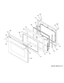 Upper Door parts for Ge Electric Wall Oven CTD70DM2N1S5 from AppliancePartsPros.com