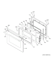 Lower Door parts for Ge Electric Wall Oven CTD70DM2N3S5 from AppliancePartsPros.com