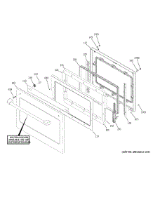 Lower Door parts for Ge Electric Range CTD70DP2N1S1 from AppliancePartsPros.com