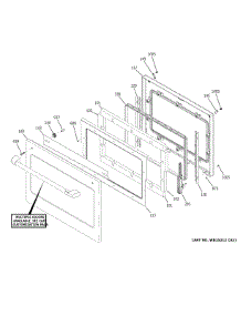 Upper Door parts for Ge Electric Wall Oven CTD70DP2N2S1 from AppliancePartsPros.com