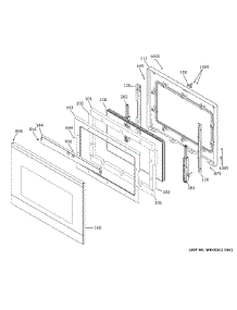 Lower Door parts for Ge Electric Wall Oven CTD90DM2N1S5 from AppliancePartsPros.com