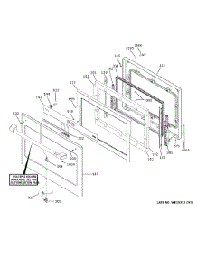 Upper Door parts for Ge Electric Wall Oven CTD90DP2N2S1 from AppliancePartsPros.com