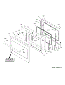 Lower Door parts for Ge Electric Wall Oven CTD90FP2N2S1 from AppliancePartsPros.com