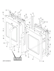 Upper Doors parts for Ge Electric Wall Oven CTD90FP3M2D1 from AppliancePartsPros.com