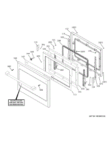 Lower Door parts for Ge Electric Wall Oven CTD90FP3N1D1 from AppliancePartsPros.com
