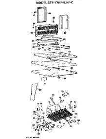 Unit Parts parts for Hot Point Top-Mount Refrigerator CTF17HFB from AppliancePartsPros.com
