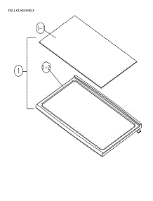 Full Glass Shelf parts for Criterion Top-Mount Refrigerator CTMR182WD1B from AppliancePartsPros.com