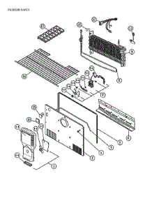 Freezer Parts parts for Criterion Top-Mount Refrigerator CTMR182WD1S from AppliancePartsPros.com
