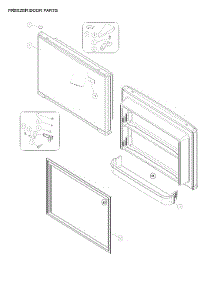 Freezer Door Parts parts for Criterion Top-Mount Refrigerator CTMR208WD1W from AppliancePartsPros.com