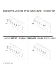 Cafe Customization parts for Ge Electric Range CTS70DP2N1S1 from AppliancePartsPros.com