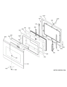Door parts for Ge Electric Wall Oven CTS90DM2N2S5 from AppliancePartsPros.com