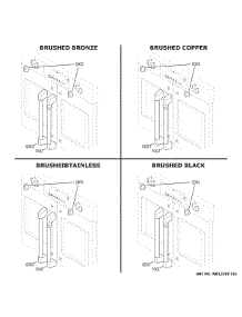 Cafe Customization parts for Ge Electric Wall Oven CTS90FP2M1S1 from AppliancePartsPros.com