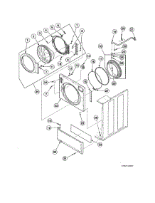 Front Panel / Door Assy / Door Seal parts for Alliance Washer CTSA0AWN from AppliancePartsPros.com