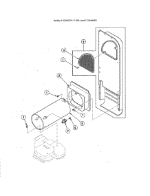 Heater Duct parts for Alliance Laundry Center CTSA7AWN1500 from AppliancePartsPros.com
