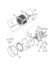 Inner Basket / Trunnion / Bearing Housing parts for Alliance Laundry Center CTSA9AWN from AppliancePartsPros.com