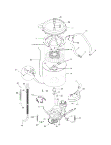 Motor / Tub parts for Crosley Washer CTW100FW0 from AppliancePartsPros.com