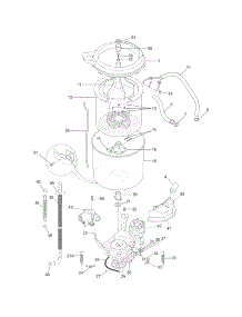 Motor / Tub parts for Crosley Washer CTW100FW1 from AppliancePartsPros.com