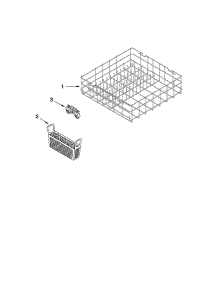 Lower Rack Parts parts for Crosley Dishwasher CUD6710XB2 from AppliancePartsPros.com