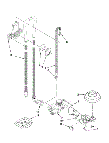 Fill, Drain And Overfill Parts parts for Crosley Dishwasher CUD6710XB3 from AppliancePartsPros.com