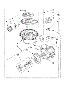 Pump And Motor Parts parts for Crosley Dishwasher CUD6710XB3 from AppliancePartsPros.com