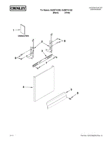 Door And Panel Parts parts for Crosley Dishwasher CUD6710XQ2 from AppliancePartsPros.com