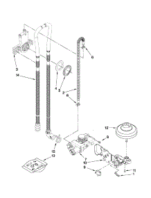 Fill, Drain And Overfill Parts parts for Crosley Dishwasher CUD6710XQ2 from AppliancePartsPros.com
