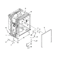 Tub And Frame Parts parts for Crosley Dishwasher CUD6710XQ2 from AppliancePartsPros.com