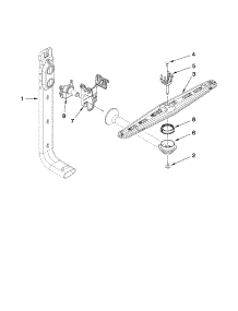 Upper Wash And Rinse Parts parts for Crosley Dishwasher CUD6710XQ2 from AppliancePartsPros.com