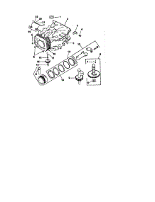 Crankcase parts for Kohler Lawn & Garden Engine CV15S-41567 from AppliancePartsPros.com