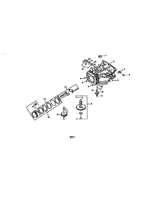 Crankcase parts for Kohler Lawn & Garden Engine CV16S-43509 from AppliancePartsPros.com