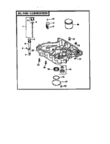 Oil Pan / Lubrication parts for Kohler Lawn & Garden Engine CV16S-43512 from AppliancePartsPros.com