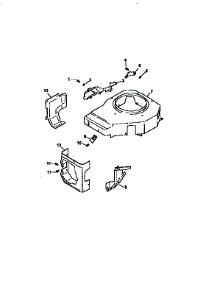 Blower Housing / Baffles parts for Kohler Lawn & Garden Engine CV16S-43512 from AppliancePartsPros.com