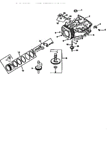 Crankcase parts for Kohler Lawn & Garden Engine CV16S-43512 from AppliancePartsPros.com