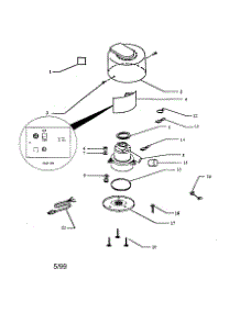 Hood And Motor Assembly parts for Eureka Central Vacuum CV1801G from AppliancePartsPros.com