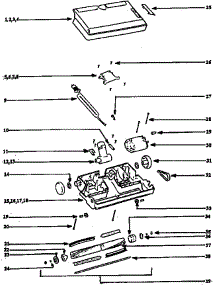 Nozzle And Motor Assembly parts for Eureka Central Vacuum CV1810D from AppliancePartsPros.com