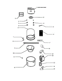 Body parts for Eureka Central Vacuum CV1810G from AppliancePartsPros.com