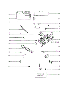 Power Head parts for Eureka Central Vacuum CV1820F from AppliancePartsPros.com