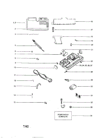 Powerhead parts for Eureka Tools & Attachment CV205G from AppliancePartsPros.com