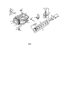 Crankcase parts for Kohler Lawn & Garden Engine CV460-26509 from AppliancePartsPros.com