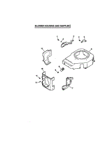 Blower Housing And Baffles parts for Kohler Lawn & Garden Engine CV490-27505 from AppliancePartsPros.com