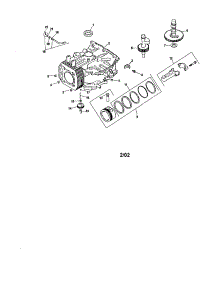 Crankcase parts for Kohler Lawn & Garden Engine CV490-27507 from AppliancePartsPros.com